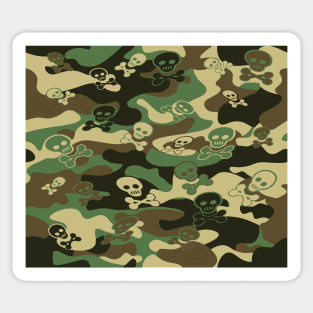 Camo Skullz Sticker